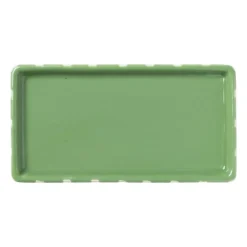 Zeepschaaltje blokjes - groen/wit - 1.3x15.8x8.3 cm
