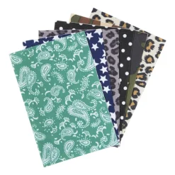 Zelfklevende stof prints - multikleur - set van 6