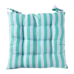 Zitkussen streep - groen/blauw - 40x40 cm