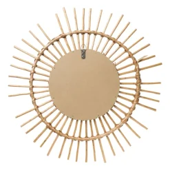 Zonnespiegel met rotan rand - ø55 cm