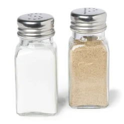 Zout vaatje - transparant - ø4x9 cm