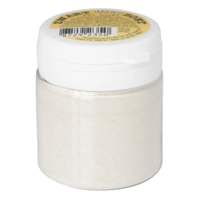 Zwart wit poeder - drop - 30 gram